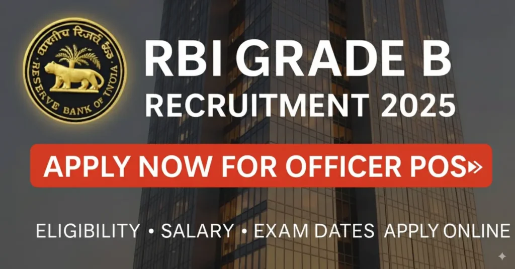 RBI Officers Grade B Recruitment 2025 RBI Officers Grade B Recruitment 2025